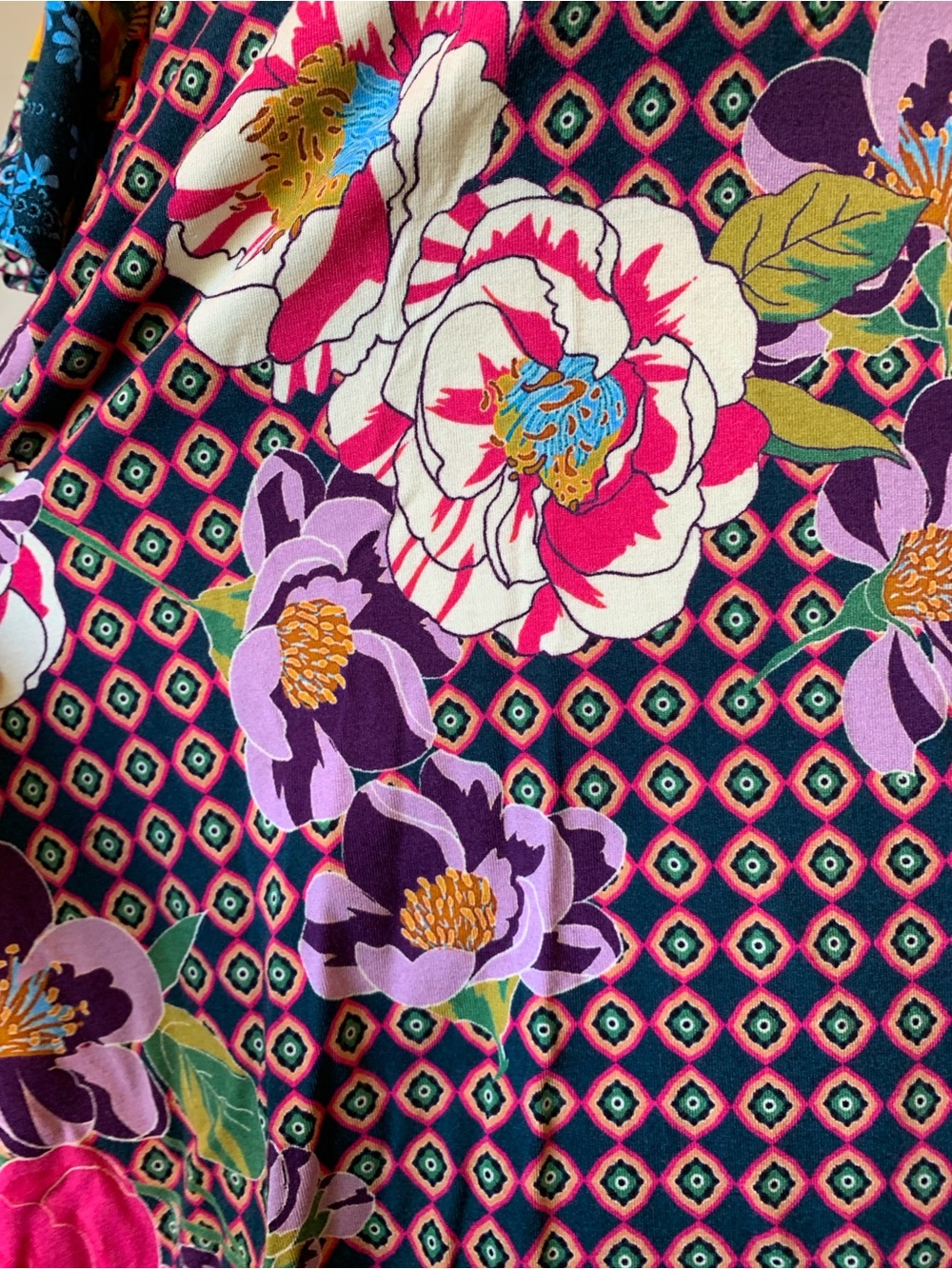 Johnny Was Multicolor Floral Tee - Picture 3 of 7